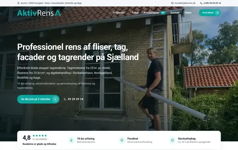 Hele forsiden af Aktiv Rens